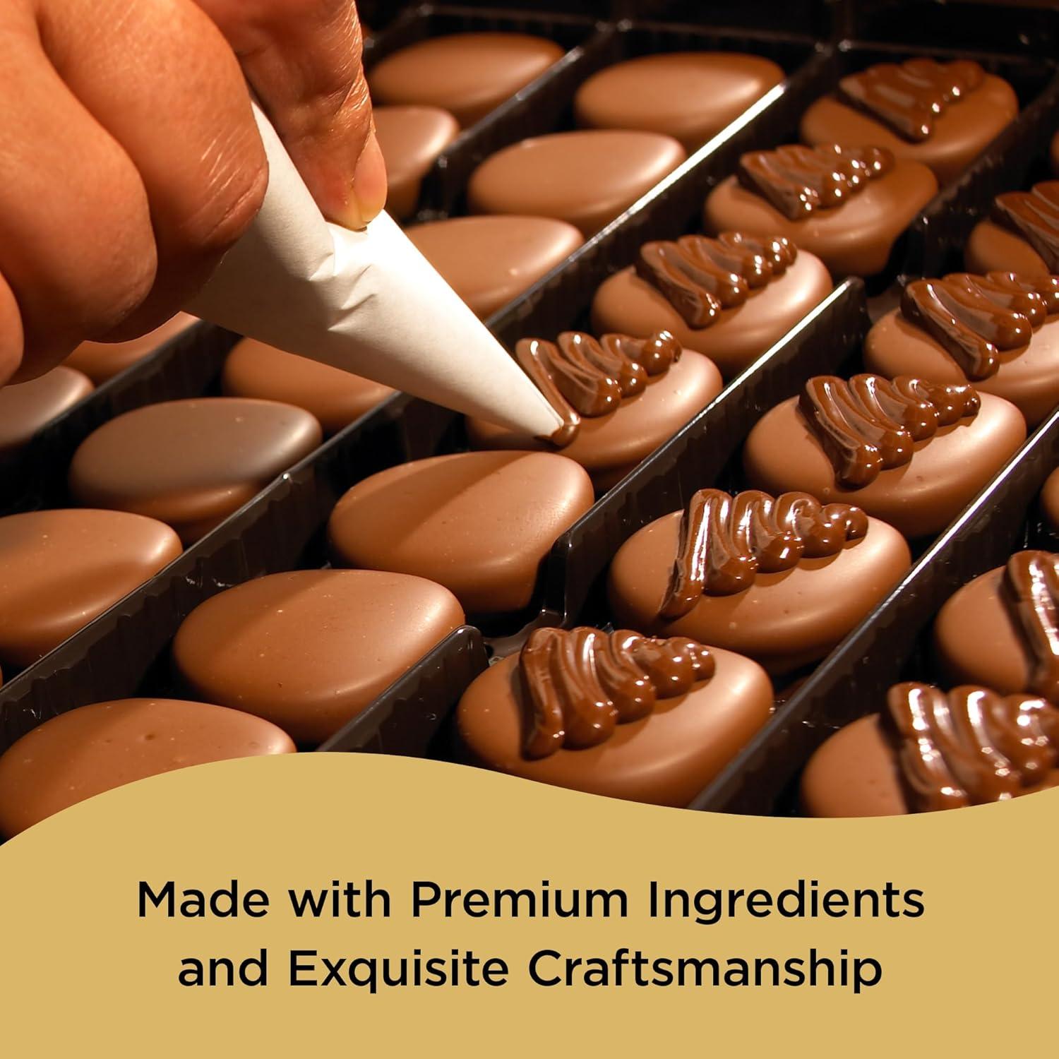 imageGodiva Red Bow Gold Assorted Chocolate Gift Box Belgian Dark and Milk Chocolates with Pralins Ganaches ampamp Caramels Gourmet Holiday Gift NonGMO ampamp Kosher 60 PcFestive Garland