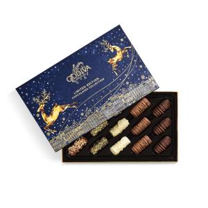Godiva Red Bow Gold Assorted Chocolate Gift Box, Belgian Dark and Milk Chocolates with Pralinés, Ganaches & Caramels, Gourmet Holiday Gift, Non-GMO & Kosher, 60 Pc(Holiday Heritage)