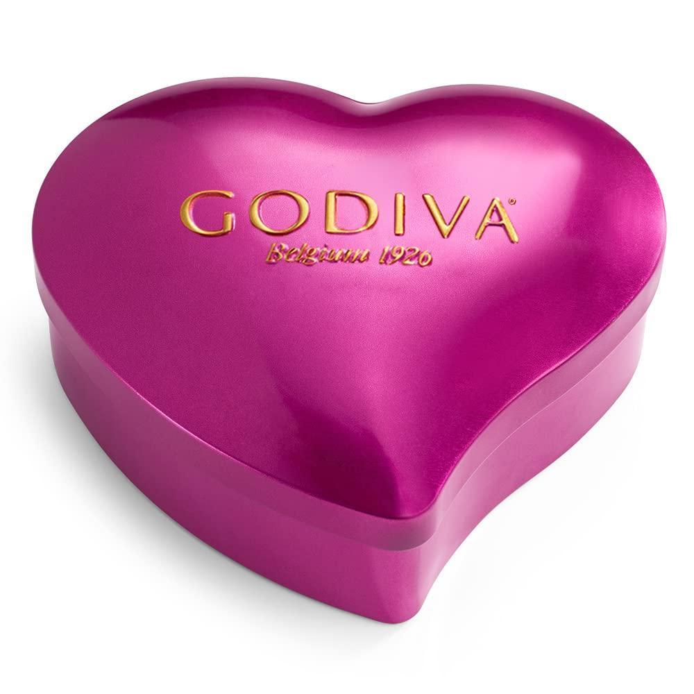 image:imageGodiva Masterpiece Heart Chocolate Gift Tin Assorted Milk ampamp Dark Chocolate with Ganache ampamp Caramel Valentines Day Keepsake Gift for Her 20pcChocolate