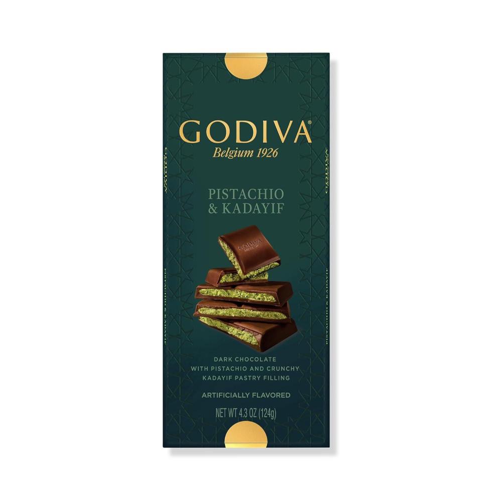image:imageGodiva Dubai Style Dark Chocolate Bar Gourmet Chocolate with Creamy Pistachio Filling amp Crispy Kadayif Premium Chocolate for Easter Basket122gDark Chocolate