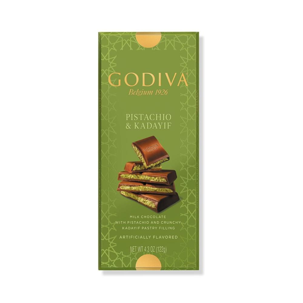 image:imageGodiva Dubai Style Milk Chocolate Bar Gourmet Chocolate with Creamy Pistachio Filling amp Crispy Kadayif Premium Chocolate for Easter Basket 122gMilk Chocolate
