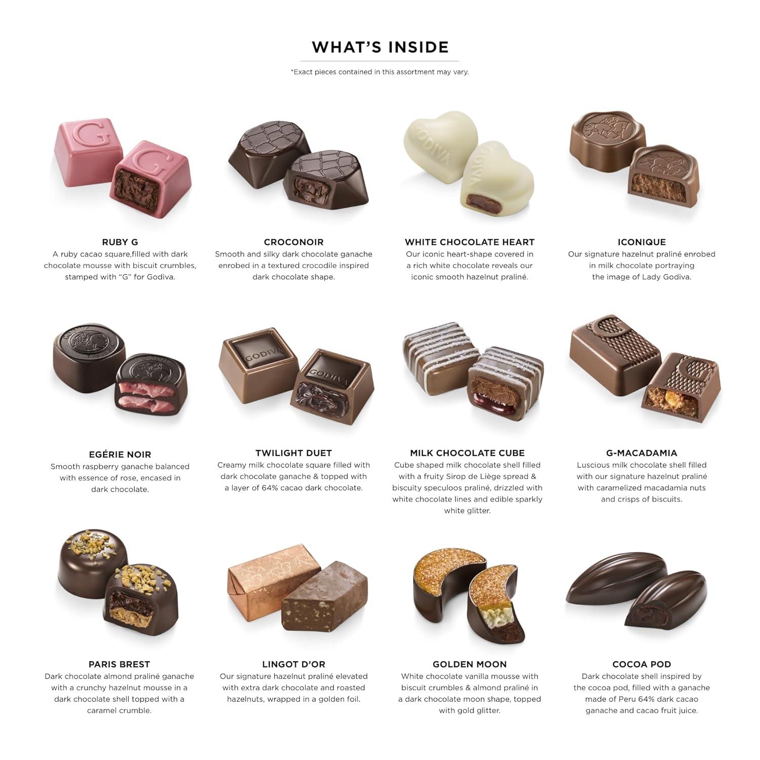 image:imageGodiva Centennial Collection Chocolate Gift Box Limited Edition Belgian Dark amp Milk Chocolates Assortment 100th Anniversary Vintage Design Kosher 10 Pc15 Pieces