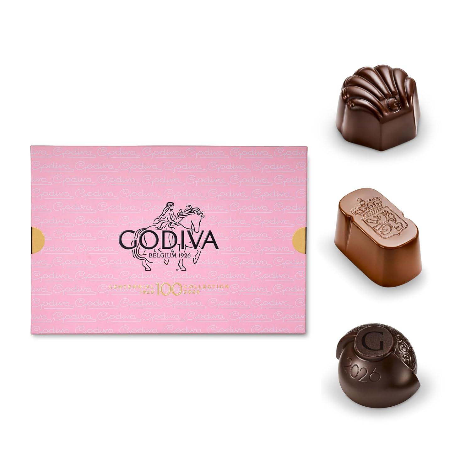 image:imageGodiva Centennial Collection Chocolate Gift Box Limited Edition Belgian Dark amp Milk Chocolates Assortment 100th Anniversary Vintage Design Kosher 10 Pc20 Pieces
