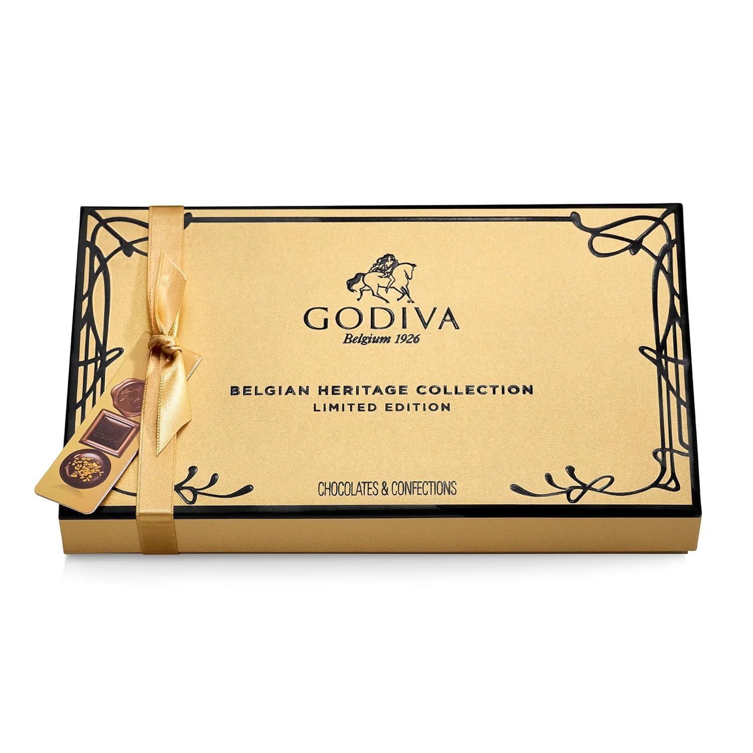 image:imageGodiva Centennial Collection Chocolate Gift Box Limited Edition Belgian Dark amp Milk Chocolates Assortment 100th Anniversary Vintage Design Kosher 10 Pc15 Pieces