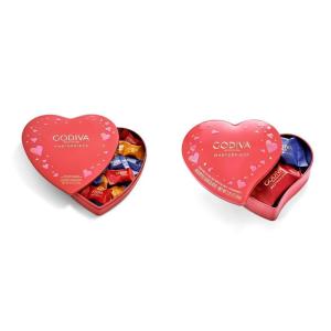 Godiva Chocolate Assorted Masterpiece Heart Tin, 20 Pc + Assorted Masterpiece Heart Tin, 7 Pc Mother’s Day Bundle
